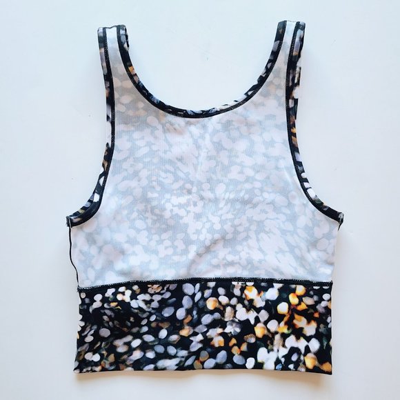 Lululemon Power Pivot Reversible Tank Top Metropolis Glow Multicolor Dot Size 2 - Picture 7 of 10